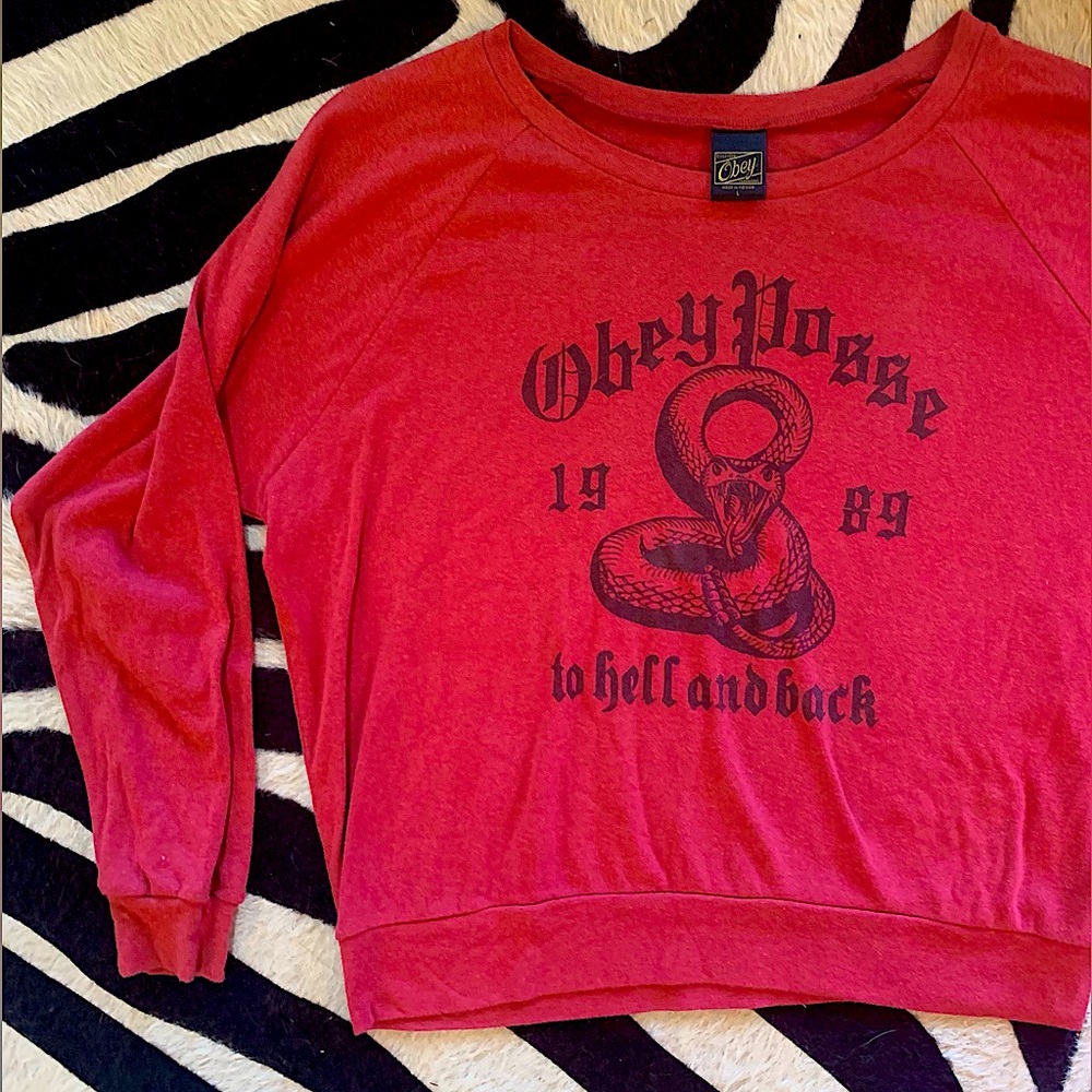 Obey long sleeve shirt